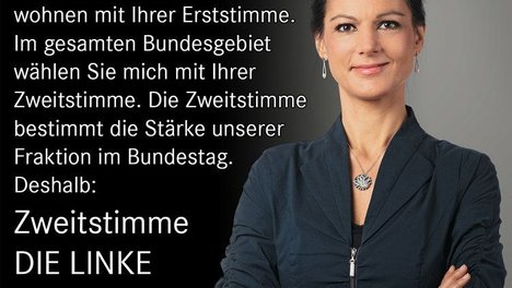 Zweitstimme Sahra Wagenknecht
