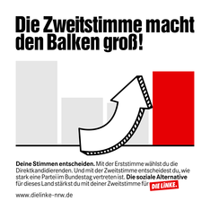 Die Zweitstimme macht den Balken groß! Die Zweitstimme macht den Balken groß!