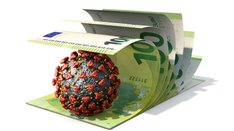 Corona, Coronavirus, Korruption, Geld, Coronahilfen, Profit, Covid-19, Geschäft, Corona-Hilfen, Schmiergeld, Skandal, Affäre, Kosten, Ausgaben, Corona-Virus, Provision, Virus, Deutschland, Schulden, Verschuldung, Neuverschuldung, Millionen, Geldscheine, Euro, Geldgeschäfte, Gebühren, Kredite, Zahlungsschwierigkeiten, Bestechung, Pandemie, Folgekosten, Investition, Banknoten, Euroscheine, Illustration, Symbolbild, EU, Europa, Gelder, Politik, Steuergeld, Finanzmittel, freigestellt, Profite, isoliert, Finanzmittel, Bundestagsabgeordnete, Schutzmasken, CDU, Provisionen, Symbol, 3D, Masken-Skandal